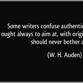 Originality or Authenticity?